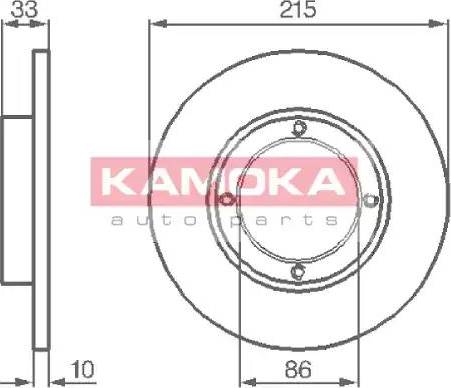 Kamoka 1032196 - Гальмівний диск avtolavka.club