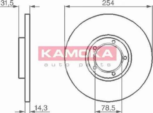 Kamoka 103276 - Гальмівний диск avtolavka.club