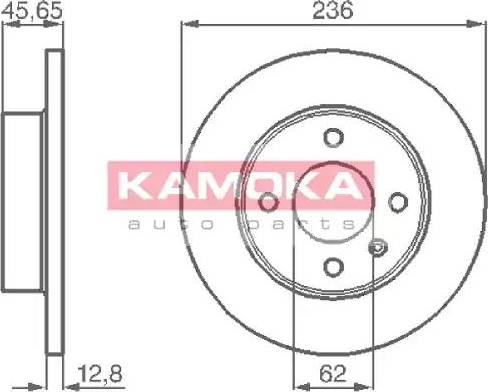 Kamoka 103718 - Гальмівний диск avtolavka.club