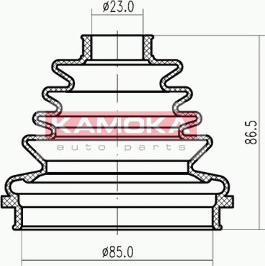 Kamoka 1147094 - Пильник, приводний вал avtolavka.club