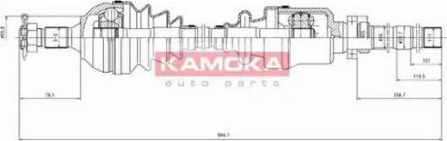 Kamoka CT1138925 - Приводний вал avtolavka.club