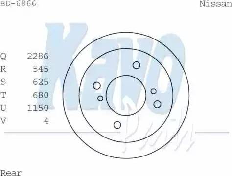 Kavo Parts BD-6866 - Гальмівний барабан avtolavka.club