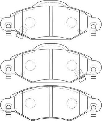 Kavo Parts BP-9096 - Гальмівні колодки, дискові гальма avtolavka.club