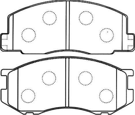 Kavo Parts BP-9098 - Гальмівні колодки, дискові гальма avtolavka.club