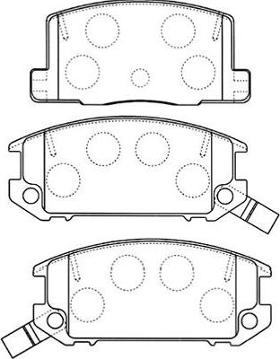 Kavo Parts BP-9093 - Гальмівні колодки, дискові гальма avtolavka.club