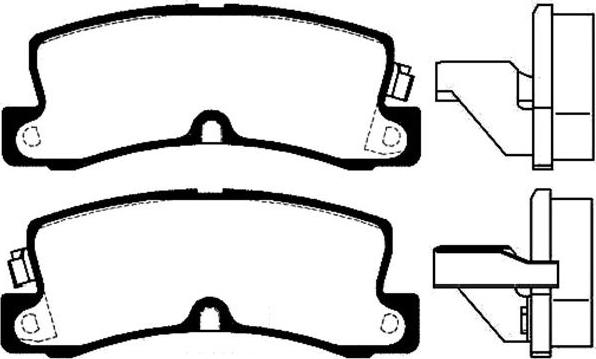 Kavo Parts BP-9050 - Гальмівні колодки, дискові гальма avtolavka.club