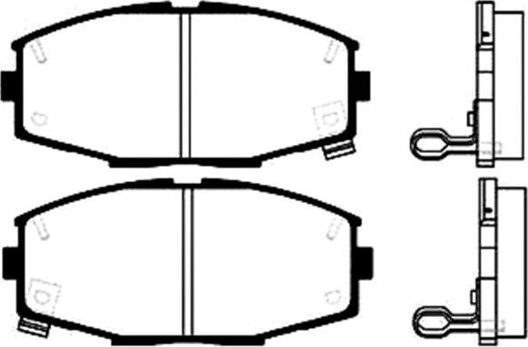 MDR MFP-2245 - Гальмівні колодки, дискові гальма avtolavka.club