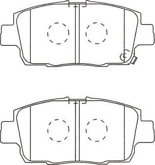 Kavo Parts BP-9144 - Гальмівні колодки, дискові гальма avtolavka.club