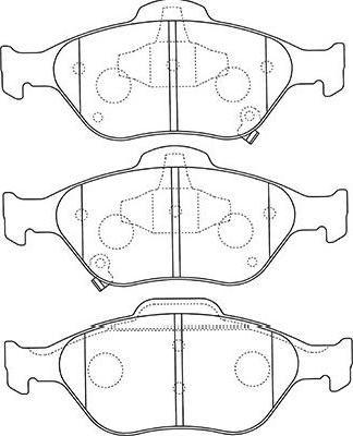 Kavo Parts BP-9109 - Гальмівні колодки, дискові гальма avtolavka.club