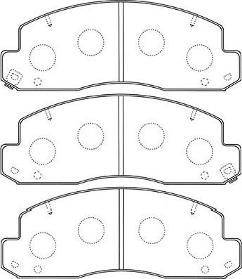 Kavo Parts BP-9106 - Гальмівні колодки, дискові гальма avtolavka.club