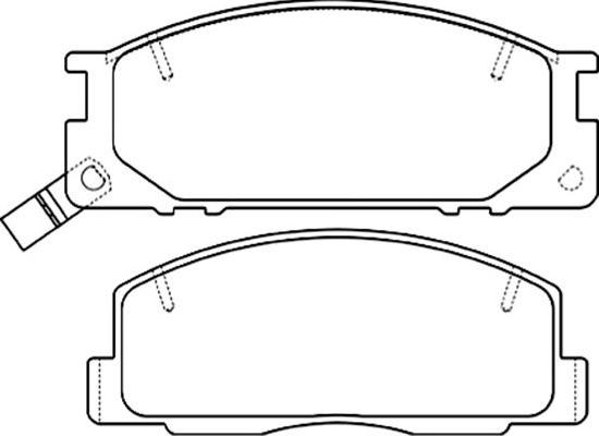 Kavo Parts BP-9101 - Гальмівні колодки, дискові гальма avtolavka.club