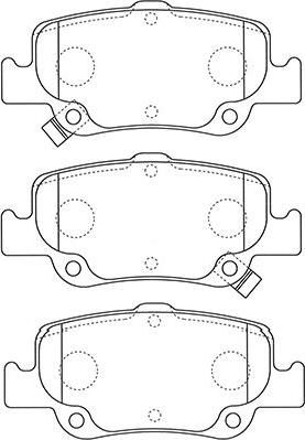 Kavo Parts BP-9129 - Гальмівні колодки, дискові гальма avtolavka.club