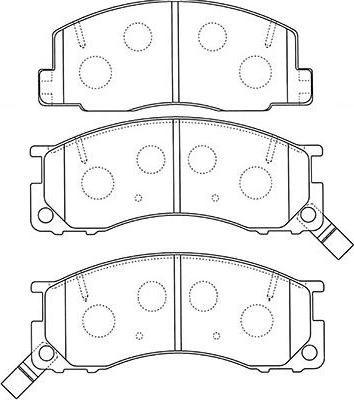 Kavo Parts BP-9123 - Гальмівні колодки, дискові гальма avtolavka.club