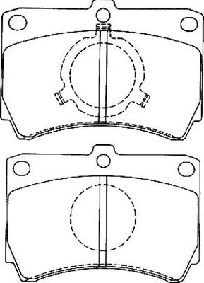 Kavo Parts BP-4549 - Гальмівні колодки, дискові гальма avtolavka.club