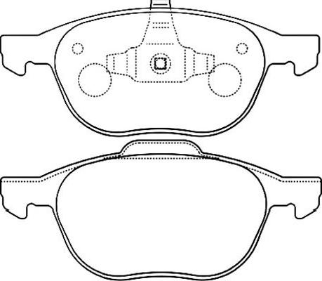 Kavo Parts BP-4555 - Гальмівні колодки, дискові гальма avtolavka.club