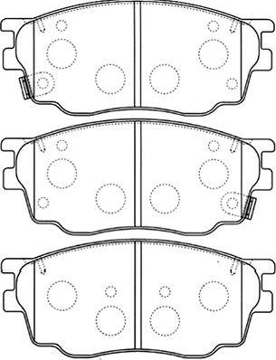Kavo Parts BP-4550 - Гальмівні колодки, дискові гальма avtolavka.club