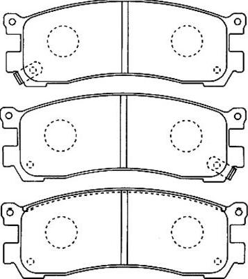 Kavo Parts BP-4552 - Гальмівні колодки, дискові гальма avtolavka.club