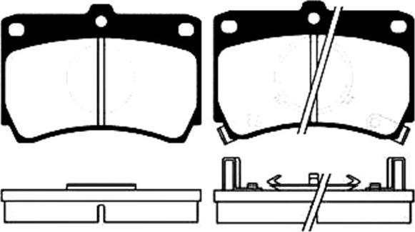 Japanparts PA-326 - Гальмівні колодки, дискові гальма avtolavka.club