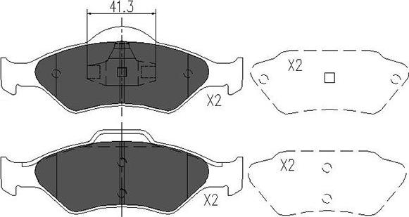 Kavo Parts KBP-4561 - Гальмівні колодки, дискові гальма avtolavka.club