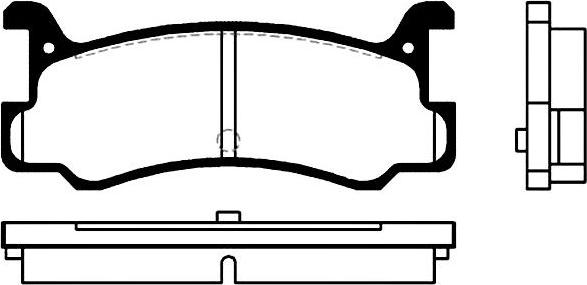 Japanparts JPP-340AF - Гальмівні колодки, дискові гальма avtolavka.club