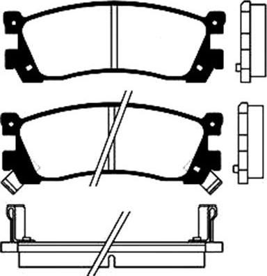 Kavo Parts BP-4537 - Гальмівні колодки, дискові гальма avtolavka.club