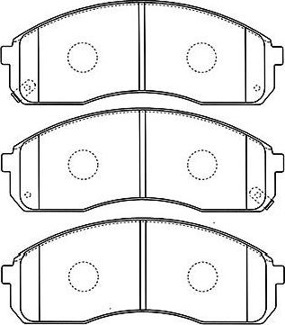 Kavo Parts BP-4008 - Гальмівні колодки, дискові гальма avtolavka.club