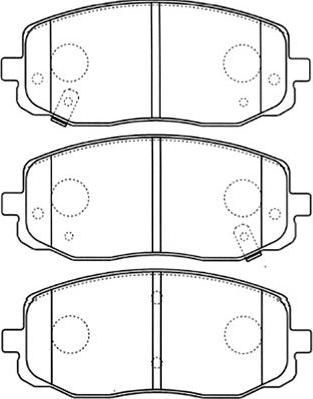 Kavo Parts BP-4015 - Гальмівні колодки, дискові гальма avtolavka.club