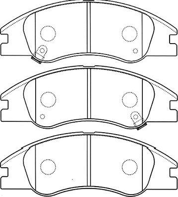 Kavo Parts BP-4012 - Гальмівні колодки, дискові гальма avtolavka.club