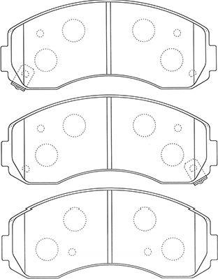 Kavo Parts BP-4020 - Гальмівні колодки, дискові гальма avtolavka.club