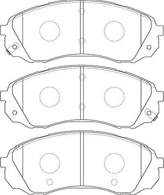 Kavo Parts BP-4022 - Гальмівні колодки, дискові гальма avtolavka.club