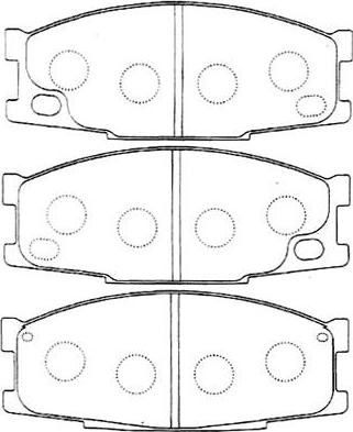 Kavo Parts BP-5549 - Гальмівні колодки, дискові гальма avtolavka.club