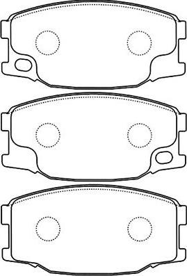 Kavo Parts BP-5544 - Гальмівні колодки, дискові гальма avtolavka.club