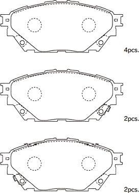 Kavo Parts BP-5563 - Гальмівні колодки, дискові гальма avtolavka.club