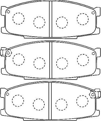 Kavo Parts BP-5537 - Гальмівні колодки, дискові гальма avtolavka.club