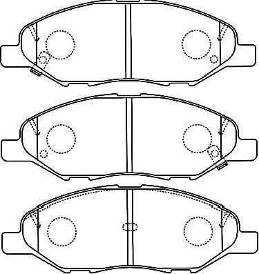 Kavo Parts BP-6599 - Гальмівні колодки, дискові гальма avtolavka.club