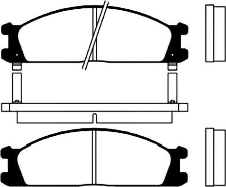 NISSAN 4106D-V7094 - Гальмівні колодки, дискові гальма avtolavka.club