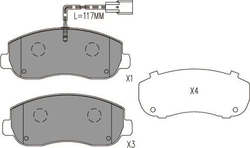 Kavo Parts KBP-6616 - Гальмівні колодки, дискові гальма avtolavka.club