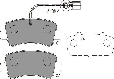 Kavo Parts BP-6629 - Гальмівні колодки, дискові гальма avtolavka.club