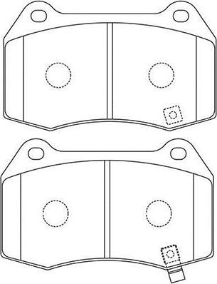 Kavo Parts BP-6622 - Гальмівні колодки, дискові гальма avtolavka.club