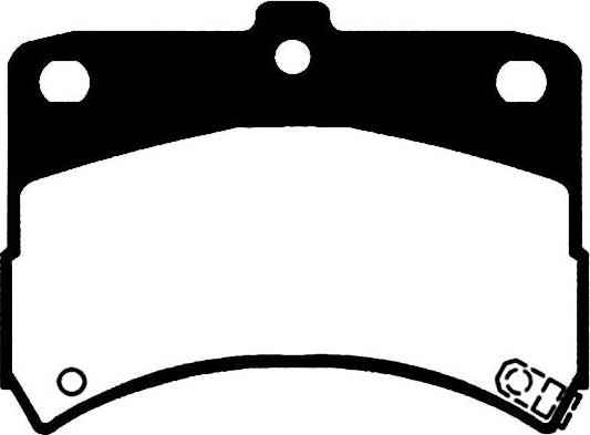 Kavo Parts BP-1513 - Гальмівні колодки, дискові гальма avtolavka.club