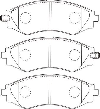 Kavo Parts BP-1003 - Гальмівні колодки, дискові гальма avtolavka.club