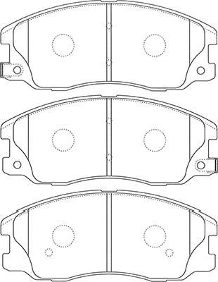 Kavo Parts BP-1012 - Гальмівні колодки, дискові гальма avtolavka.club