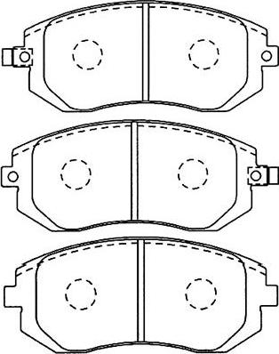 Kavo Parts BP-8017 - Гальмівні колодки, дискові гальма avtolavka.club