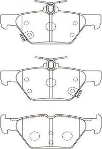 Kavo Parts BP-8026 - Гальмівні колодки, дискові гальма avtolavka.club