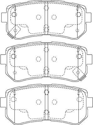 Kavo Parts BP-3046 - Гальмівні колодки, дискові гальма avtolavka.club