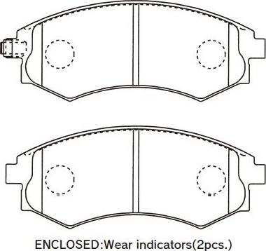 Kavo Parts KBP-3044 - Гальмівні колодки, дискові гальма avtolavka.club