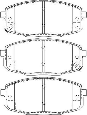 Kavo Parts BP-3043 - Гальмівні колодки, дискові гальма avtolavka.club