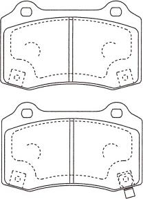 Kavo Parts BP-3050 - Гальмівні колодки, дискові гальма avtolavka.club