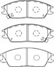 Kavo Parts BP-3004 - Гальмівні колодки, дискові гальма avtolavka.club