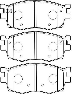 Kavo Parts BP-3031 - Гальмівні колодки, дискові гальма avtolavka.club